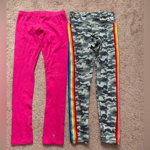 2 Pairs Of Girl’s leggings Size 14